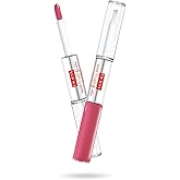 Pupa Milano Made To Last Lip Duo - Comfortable Liquid Lip Color with Top Coat - Waterproof - Long Lasting Hold - Ultra Shiny, Latex Effect Make-Up Result - 016 Hot Pink - 0.13 Oz