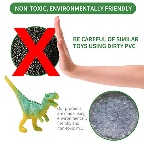 STEAM Life 46 Piece Mini Dinosaur Toy Set - Dinosaur Toys for 3 4 5 6 Year Old Boys and Girls - STEM Toys Dinosaurs Toy Set 36 Dinos a Playmat and Props - Triceratops Pterodactyl and T-Rex Toys