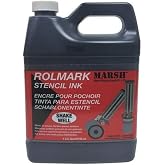 Marsh - 20903 Rolmark Stencil Ink, 1 qt Can, Black