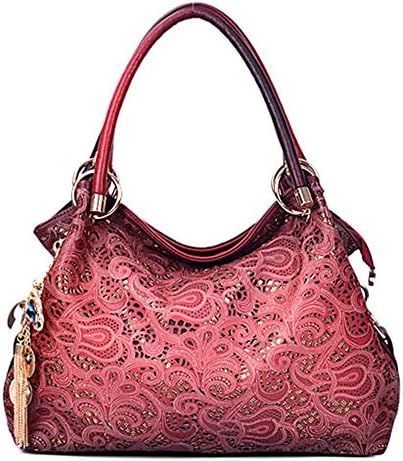BAOFASHION Womens Retro Hollow Sequins Top-Handle Handbag Purse