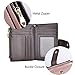 Womens Wallets RFID Small Compact Bifold Leather Card Holder Zip Pocket