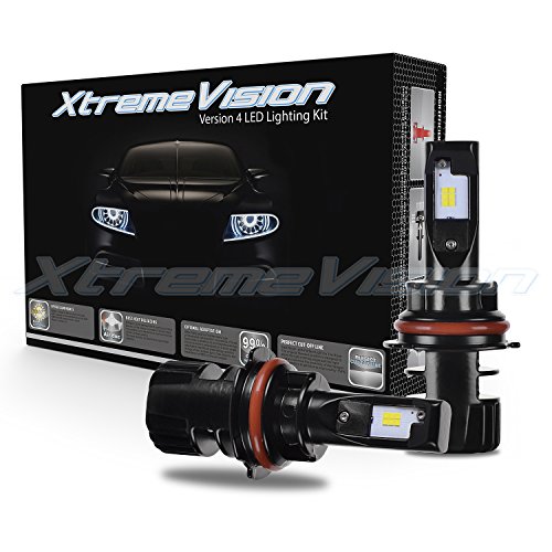 XtremeVision V4 32W 4,800LM – 9007 Dual Beam LED Headlight Conversion Kit – 6500K Korea CSP LED – Fanless Design – 2018 Model