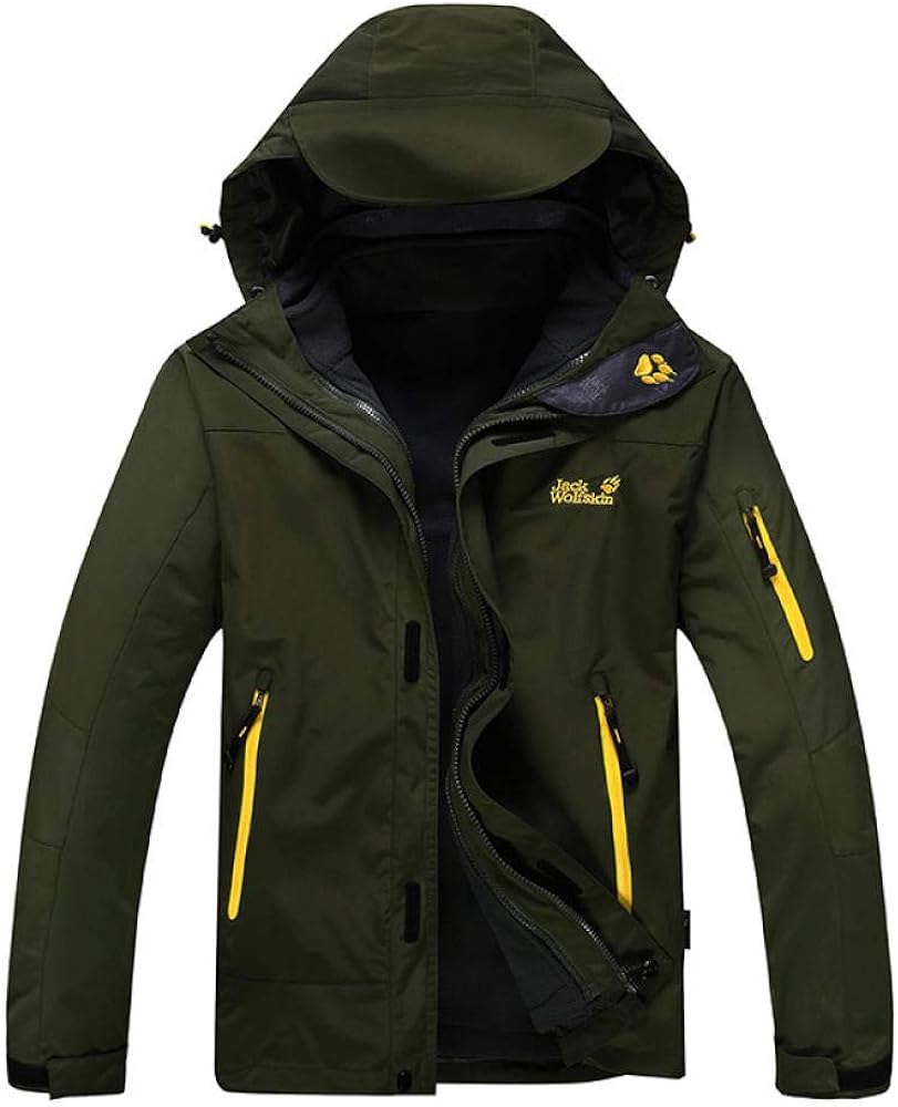 Men's Waterproof Mountain Jacket Windproof Outdoor MultiPockets Winter