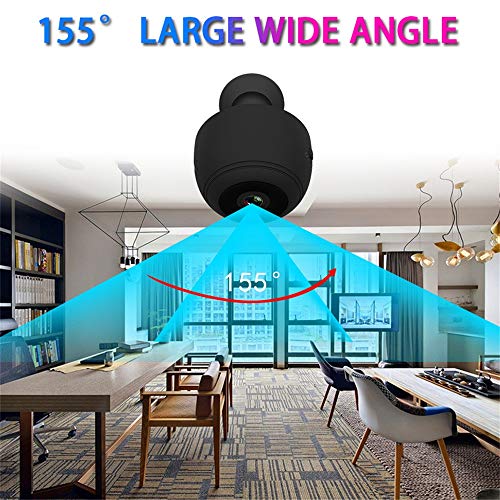 Sonmer V1 Mini Home Security Surveillance WiFi IP Camera, 155° Wide Angle,Support 1080P HD Night Vision Motion Detection Magnetic Base Intelligent Alarm