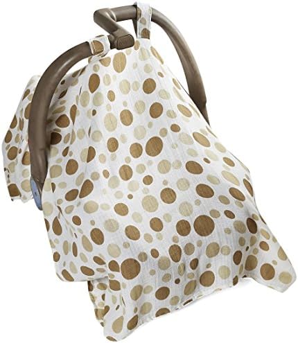 schpinn Muslin 100 % Cotton Newborn Canopy Infant Baby Car Seat Cover Soft and Breathable Protacts From Sunlight and Dust Pack in a Gift Box