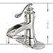 BWE Bathroom Faucet Brushed Nickel Waterfall Single Handle Hole Sink Faucets Bath Vanity Lavatory Vessel Commercial Satin with Water Supply Hose