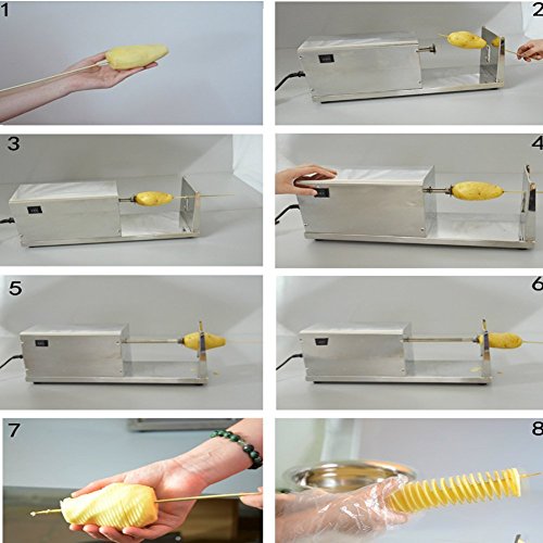 Electric potato spiral cutter cutting machine Tornado potato machine
