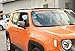 Renegade Car Window Decorative Cover Trims, Front and Rear Window Aluminum alloy Cover compatible with Jeep Renegade 2016-2024