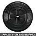 mDesign Plastic Spinning Lazy Susan Turntable Storage - Rotating Organizer for Makeup, Cosmetics, Nail Polish, Vitamins, Shaving Kits, Hair Spray, Medical Supplies, First Aid - Black