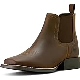 ARIAT mens Booker Chelsea Wide Square Toe Western Boot