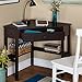 Target Marketing Systems Ellen Corner Desk with One Drawer and One Storage Shelf, Espresso
