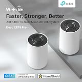 TP-Link Deco XE75 Pro 3-pack AXE5400 Mesh WiFi 6E Tri-Band 7200sq ft 2.5G Port view 2