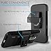 CellJoy Case Compatible with Moto G4 Plus [Ultra Rugged Hybrid] ((ShockProof)) Reinforced Impact Shield Bumper [Heavy Duty] Protection Cover Kickstand [Swivel Belt Clip Holster Combo] (Black)