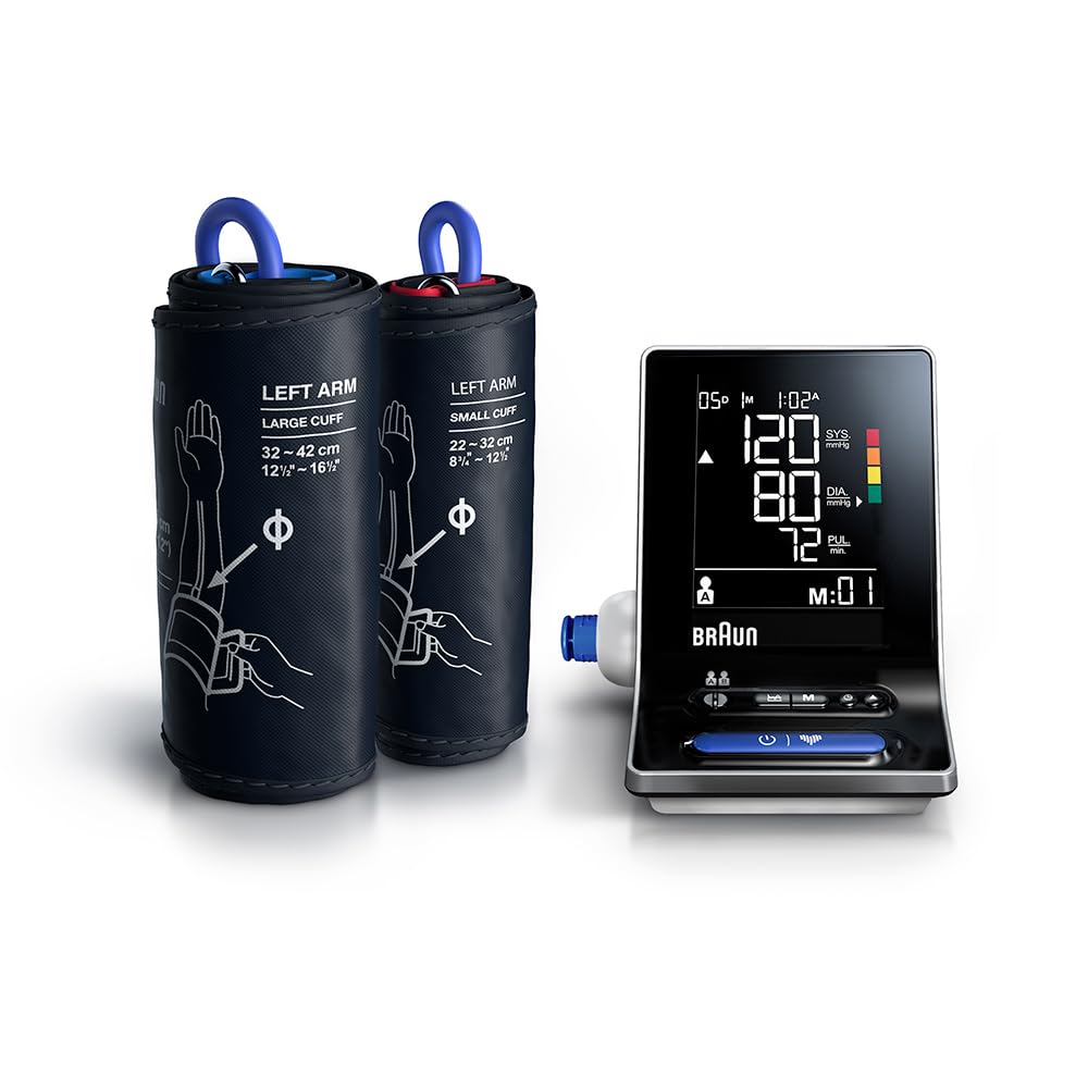 Braun ExactFit 3 Upper arm blood pressure monitor - Colour-coded Indicator - 2 Cuff Sizes - For Home Use - BUA6150