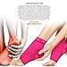 Physix Gear Sport Plantar Fasciitis Socks with Arch Support for Men & Women - Ankle Compression Sleeve, Toeless Compression Socks Foot Pain Relief, Ankle Swelling - Better than Night Splint, Pink L/XL