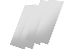 PINGEUI 4 PCS 6061 Aluminum Sheet, 6 x 12 x 1/4 Inch Aluminum Plate, Metal Sheet with Double-Sided Films for Construction, Electronics, Aviation, Transportation