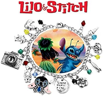 Outlander Gear Disney's Lilo and Stitch Charm Bracelet Movie Series Jewelry Multi Charms - Wristlet Movie Collection