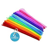 Caryko Super Fuzzy Chenille Stems Pipe Cleaners, Pack of 100 (Mix)