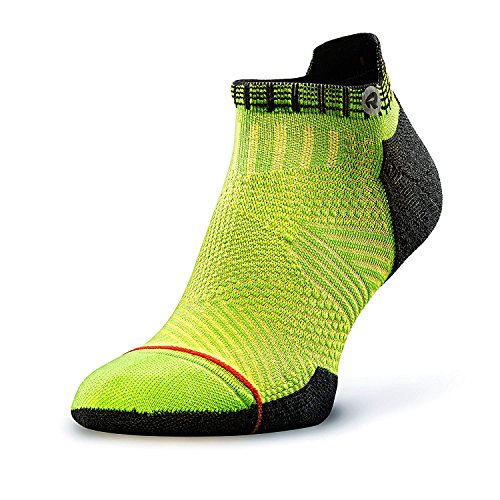 Rockay Accelerate Anti-Blister Running Socks for Men and Women Organic Merino Wool & Compression Arch (1 Pair)
