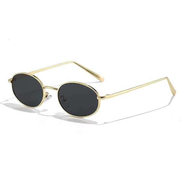 Amazon.com: Street Knitted Oval Black Tint Gold Wire Frame Round