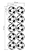 ufengke® Small Soccer Footballs Wall Decals, Children's Room Nursery Removable Wall Stickers Murals