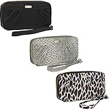 Travelon RFID-Blocking Womens Travel Zip Wallet Purse Wristlet with Strap