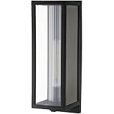 Quorum 747-19-69 Transitional One Light Wall Mount from Parks Collection in Black Finish,