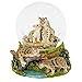 Elanze Designs Endangered Clouded Leopard 100MM Sturdy Glitter Water Wind Up Musical Snow Globe Tabletop Dresser Figurine Decoration Plays Tune We've Only Just Begun