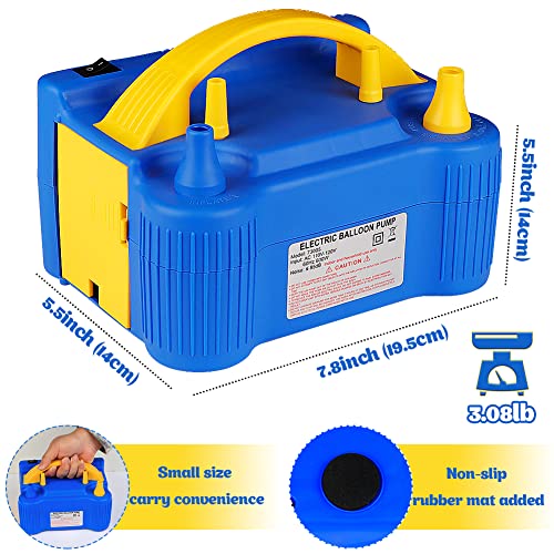 OurWarm Balloon Pump Electric, Portable Dual Nozzles Electric Balloon