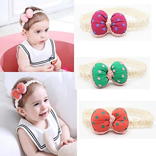 Defitck Baby Headbands Girls Newest Turban Head Wrap Knotted Hair Accessorie Band (599-4pcs)