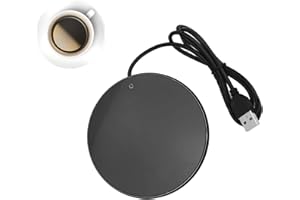 3 Levels Temperature Smart USB Coffee Cup Warmer Heating Coaster Coffee, Tea & Espresso Appliances Beverage Warmers (Black)
