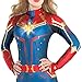 Costumes USA Light-Up Captain Marvel Halloween Costume for Women, Large (10-12), Includes Jumpsuit and Illuminated Crest