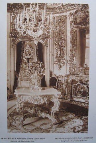 Schloss Linderhof Esszimmer Mit Tischlein Deck Dich Historischer Fotodruck Kupfertiefdruck 1930 Amazon De Kuche Haushalt