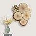 GOLF 8Pcs Gold Paper Fans Flower Hanging Banner for Birthday Wedding Engagement Bridal Shower Baby Shower Bachelorette Holiday Celebration Party Decorations
