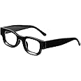 AIEYEZO Modern Thick Rectangle Sunglasses for Women Men Retro 90s Chunky Square Polarized Sunnies