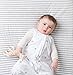Ely's & Co 100% Cotton Wearable Blanket Baby Sleep Bag Grey Stars 2 Pack (6-12 Months)