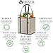 Reusable Grocery Shopping Box Bags (3 Pack - Heron). Large, Premium Quality Heavy Duty Tote Bag Set with Extra Long Handles & Reinforced Bottom. Foldable, Collapsible, Durable and Eco Friendly
