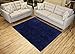 RugStylesOnline Shaggy Collection Solid Color Shag Area Rugs (Navy Blue, 5'x7') (4014)
