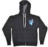 Disney Lilo and Stitch Peekaboo Front Zip Hoodie Sweatshirt