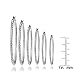 Sterling Silver 2mm Diamond-Cut Round Hoop Earrings, 25mm