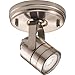 Lithonia Lighting LTKMSBK MR16GU10 LED 1R 27K BN M4 Meshback Round 1-Head LED Lamped Track Light, Brushed Nickel