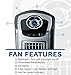 Lasko 4443 40″ Hybrid Fan with Remote Control - Combines the Streamlined Body of a Tower Fan with the Power of an Air Blower