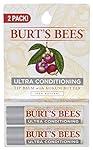 Burt's Bees 100% Natural Moisturizing Lip Balm, Ultra Conditioning with Kokum Butter, 2 Tubes in Blister Box