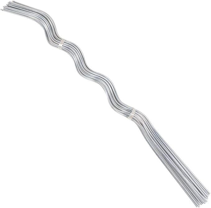 vidaXL Tomato Spiral Rod Trellis Plant Rod 20 Pieces 110 cm galvanised