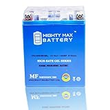 Mighty Max Battery YTX14AH 12V 12AH Gel Battery for Yamaha 350 YFM35F, U Big Bear '87-'99 Brand Product