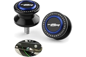 GOXMOTO 8MM Swingarm Spools Sliders Motorcycle Rear Stand Frame Sliders Aluminum Compatible with Ninja ZX6R 2025 2024 ZX-6R ZX 6R ZX636 Ninja636 Accessories (Blue)