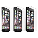 iPhone 6 Plus Tempered Glass Screen Protector | Hard Rounded Edges HD Clarity 3D Touch Compatible Bubble-Free Installation for iPhone 6 Plus / 6S (5.5 inch) totallee - Clear Glass (3 Pack)