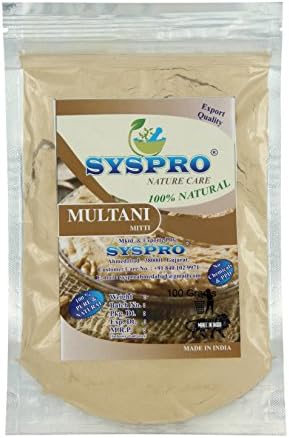 Ashvi Organic 100% Pure Multani Mitti Powder For Face Skin And Hair Growth Premium Quality Multani Mitti Earth Clay 100gram