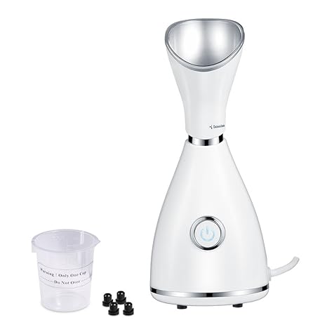 Nano Dampfreiniger Gesichtsdampf Dampfreiniger Kosmetik Dampfreiniger Vorbeugung Trockenverbrennung Mit Messbecher Fur Gesichtsreinigung Fur Spa Wohnzimmer Belleza Haus Amazon De Beauty