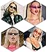 Retro Cateye Sunglasses for Womens Trendy Fashion Designer Cat Eye Sunglasses Metal Frame
